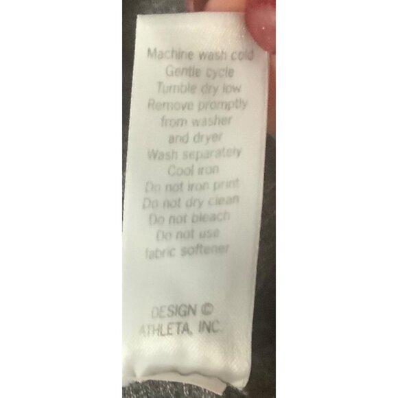 Athleta Chaturanga Full-length Leggings Gray Heathered Flare Pants Women Small - Picture 7 of 8